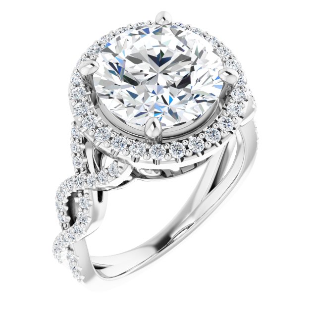 Halo engagement rings